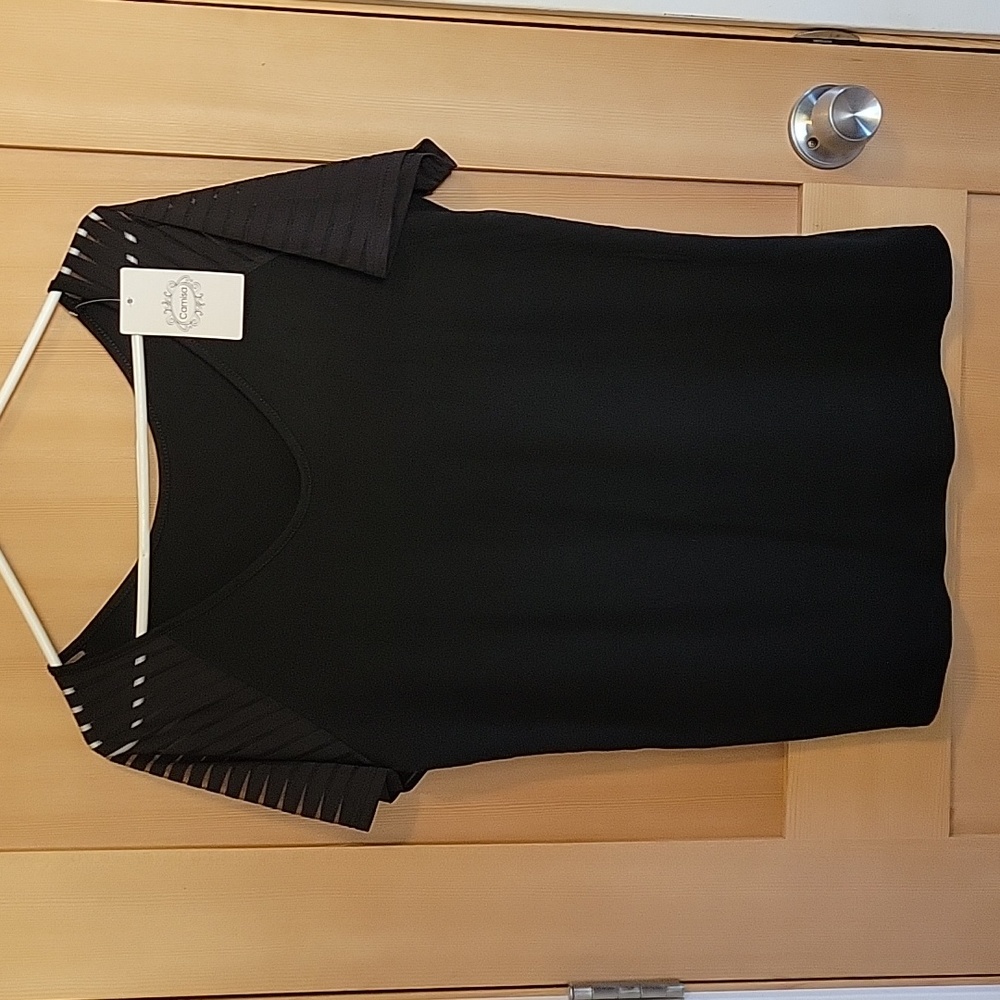 Black Camisa tshirt blouse
